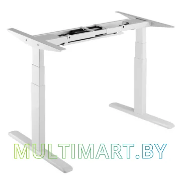 Стол для работы стоя ErgoSmart Unique Ergo Desk 1360x800x36мм (дуб натуральный/белый) картинка 2